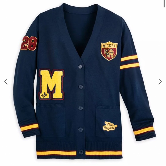 Mickey Mouse Letterman Cardigan for Adults - Picture 4 of 7
